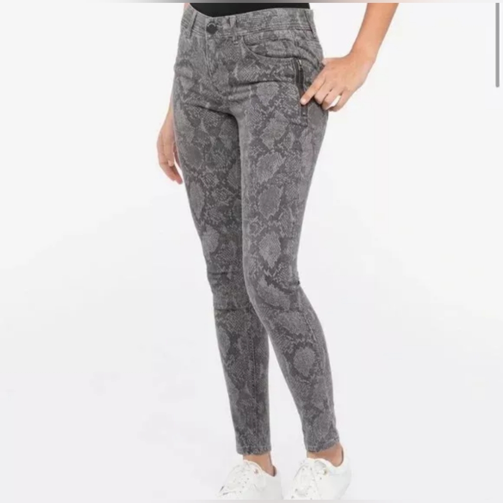 Democracy Ab Solution Stretch Snake Print Pants